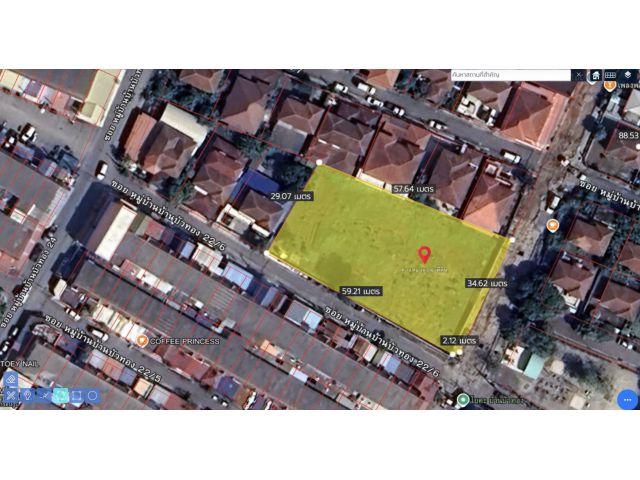 ขาย ที่ดินเปล่า แปลงมุม 1 ไร่ บ้านบัวทอง 2 ทำเลทอง ใกล้โรงเรียนกสิณธรเซนต์ปีเตอร์