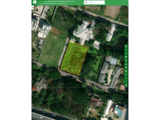 PK900ขายที่ดินเปล่า 1 ไร่ กรุงเทพกรีฑา 8 แยก 7 แปลงหัวมุมติดถนน ราคา 45 ล้านบาท