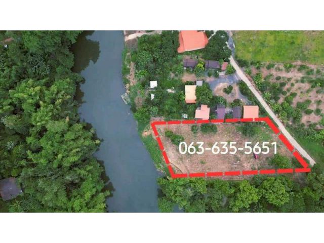 ขายที่สวยติดแม่น้ำนครนายก 1 ไร่ 2 งาน 8 ล้าน ต.สาริกา อ.เมืองนครน