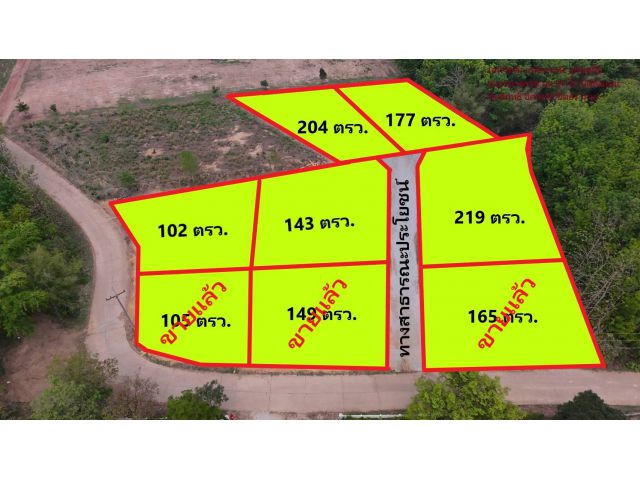 ที่ดินแบ่งขายเริ่มต้นที่ 102 ตรว. บ้านกกเกลือ อ.วังสะพุง จ.เลย