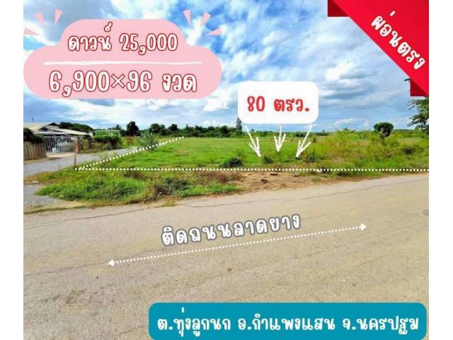 ที่ดิน ทุ่งลูกนก กำแพงแสน จ. นคารปฐม