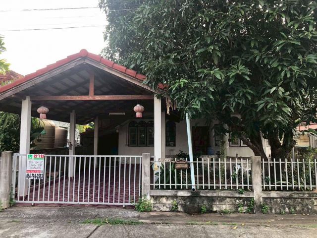 ขายบ้านเดี่ยว ชั้นเดียว เบญจเพชร ฉะเชิงเทรา ต่อเติมครัว