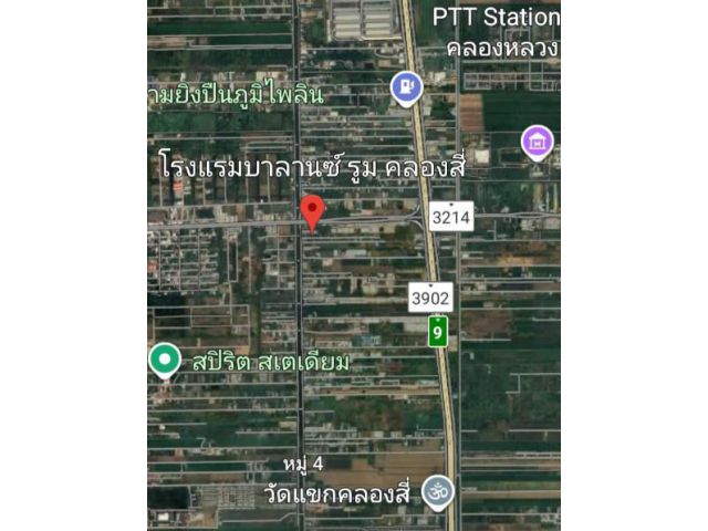 ขายที่ดินคลองสี่ คลองหลวง ปทุมธานี ใกล้ถนนคลองหลวง 2 ไร่ 3 งาน 86 ตรว.