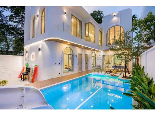 H959 ขายโมเดิร์น พูลวิลล่า ใกล้ทะเลจอมเทียน เพียง 2 นาที ขายพร้อมการันตีผู้เช่า 3 ปี