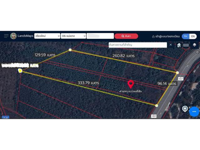 ขายที่ดินเริ่ม 2-2-53ไร่ 2.8ล. ถ.107โชตนา อินทขิล แม่แตง เชียงใหม