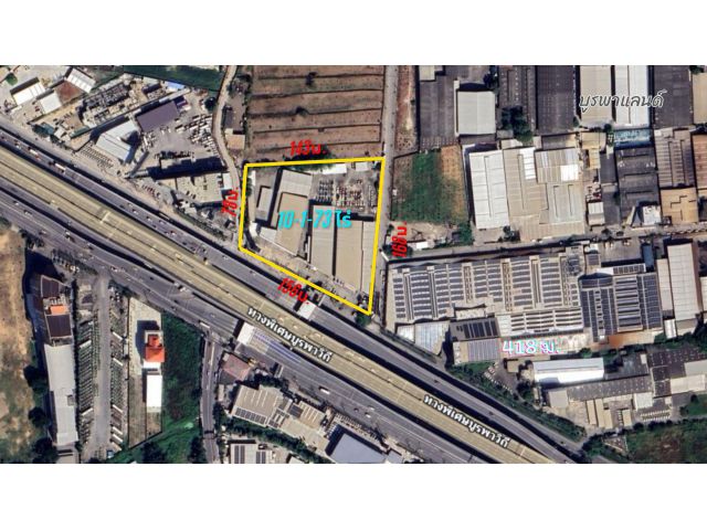 ขายที่ดินบางนา 10ไร่ 1งาน 57ตรว. ติดถนนบางนา-ตราด ใกล้ห้างเมกาบางนา