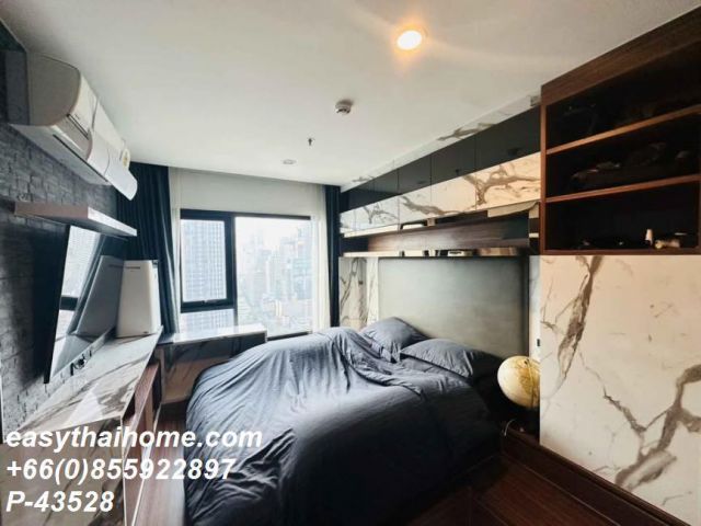 P-43528 ให้เช่า คอนโด ไลฟ์ อโศก Thanon Asok - Din Daeng, Bang Kapi, Huai Khwang, Bangkok พร้อมอยู่ ราคาถูก Line Id @eas