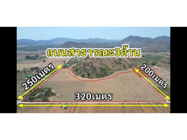 L1081 ขายที่ดินวิวภูเขา 27 ไร่ โพธาราม ราชบุรี
