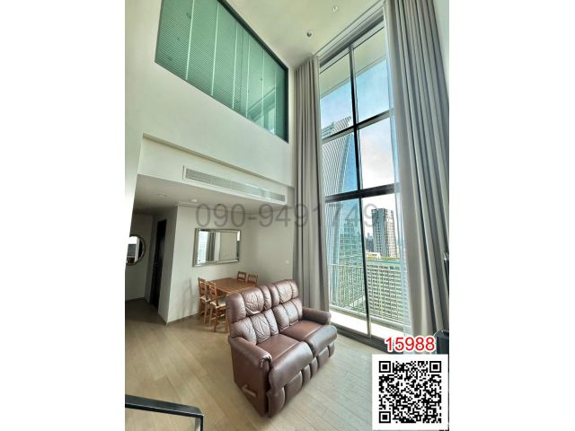 ขาย คอนโด Pyne By Sansiri ห้อง Duplex 2 ห้องนอน ติดรถไฟฟ้า BTS ราชเทวี