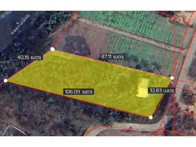 ที่ดินพิษณุโลก บึงพระ 1-3-55 ไร่ หน้าติดถนน หลังติดน้ำ