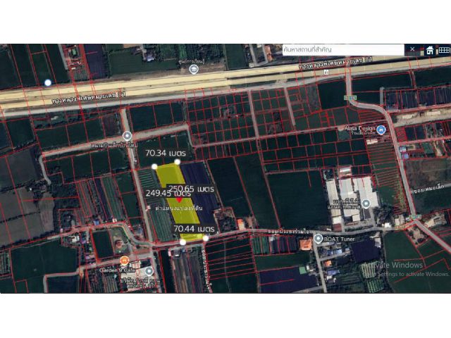 ที่ดินบางใหญ่มอเตอร์เวย์M81 11-0-16 ไร่ จ.นนทบุรี