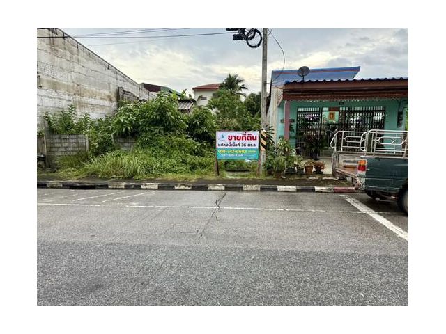 ขายที่ดินเนื้อที่ 36 ตร.ว. ตลาดบางแก้ว ต.ท่ามะเดื่อ อ.บางแก้ว จ.พัทลุง