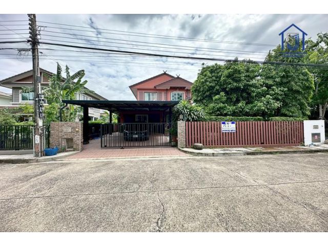 ขายบ้านเดี่ยว 2 ชั้น หมู่บ้านปาริชาติ สุวินทวงศ์ 72.2 ตารางวา ซอยคุ้มเกล้า 11 ใกล้สนามบินสุวรรณภูมิ