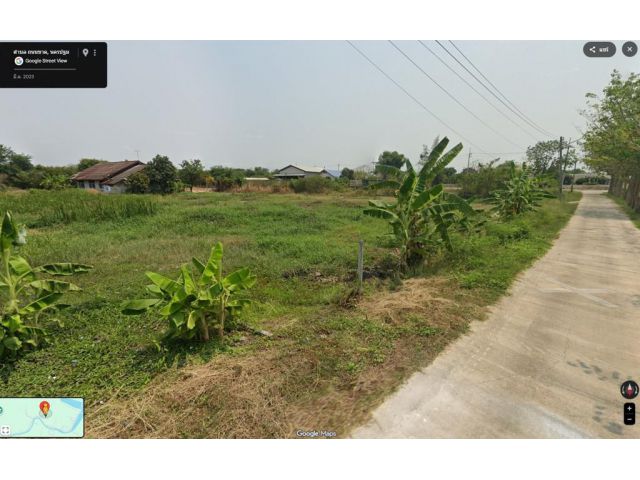 ขายที่ดินเปล่าถมแล้ว เนื้อที่220 ตรว.หน้ากว้าง18 เมตรติดถนน ติดคลอง ต.ถนนขาด