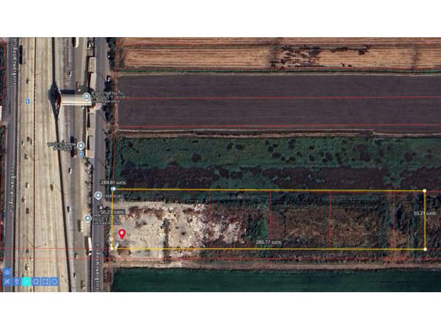 ขายที่ดินบึงคำพร้อยถมแล้ว 10 ไร่ ติดถนนเลียบด่วนลำลูกกา ผังที่ดินสีเหลือง พร้อมโฉนด ปทุมธานี