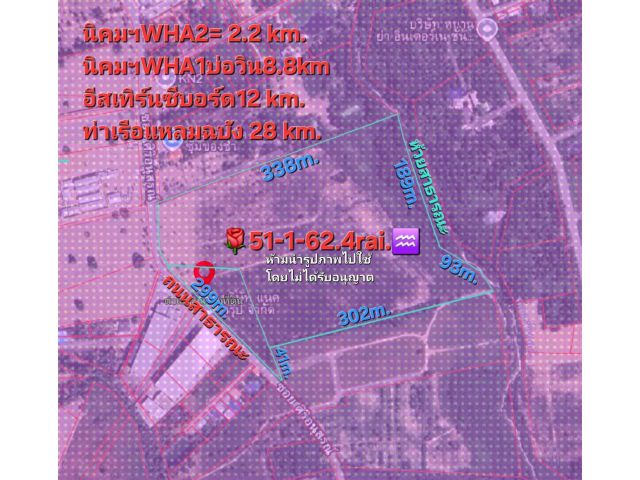 ขายที่ดินม่วงลาย 51ไร่ 162 ตรว. สนใจ 0985974656