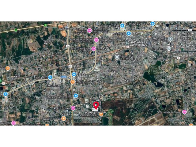 Vายที่ดินสร้างบ้านเขตในเมืองโคราช โฉนด เนื้อที่ 136.6 ตารางวา