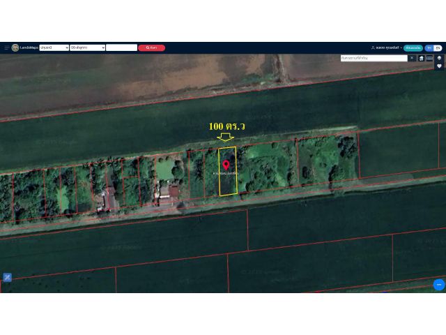 ขายที่ดินเปล่าใกล้คลอง 13 ลำลูกกา ปทุมธานี เนื้อที่ 100 ตร.ว