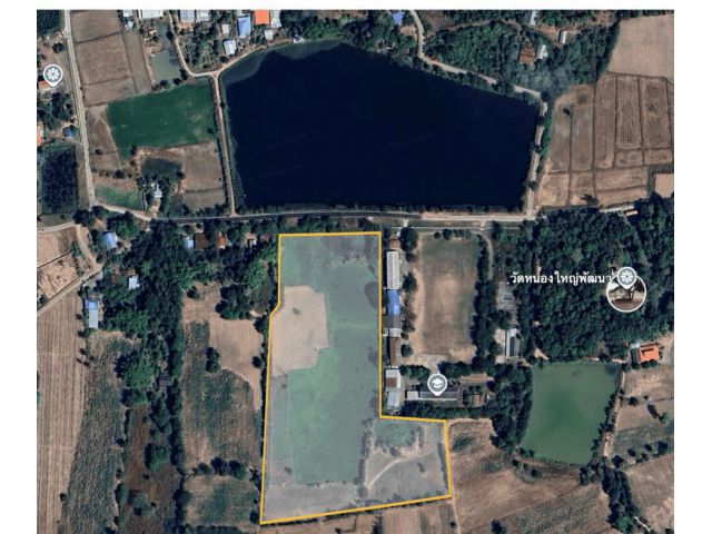 ที่ดินถูกมาก ครบุรี โคราช  ติดบึงใหญ่ วิวสวย | 21 ไร่