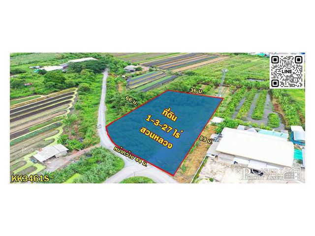 ขายที่ถมสวย 727 วา หน้ากว้าง 41 เมตร ทรงดี เดินทางสะดวกมาก ใกล้ ถ.พุทธสาคร แคราย และบางบอน 5 - KK3461S