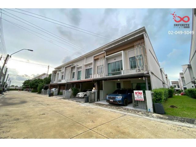 ขายทาวน์โฮม The Metro พระราม9-กรุงเทพกรีฑา ใกล้มอเตอร์เวย์–สุวรรณภูมิ 2ชั้น 20ตร.ว.หลังริม