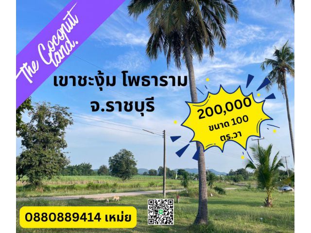 ที่ดิน โพธาราม จ.ราชบุรี สด ผ่อนได้