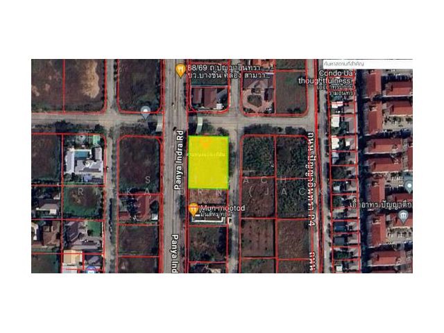 ขายที่ดินมีนบุรี หมู่บ้านปัญญาอินทรา P4; 1-1-50 ไร่ แปลงหน้า