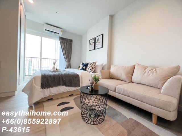 P-43615 ให้เช่า คอนโด เมโทร สกาย วุฒากาศ Thanon Wutthakat, Talat Phlu, Thon Buri, Bangkok พร้อมอยู่ ราคาถูก Line Id @eas