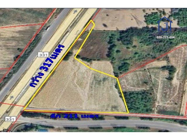 ขายและให้เช่าที่ดินถมแล้ว 20 ไร่ แปลงใหญ่ ถนน331 ติดสนามกอล์ฟ พัทยาคันทรีคลับ บางละมุง  ชลบุรี