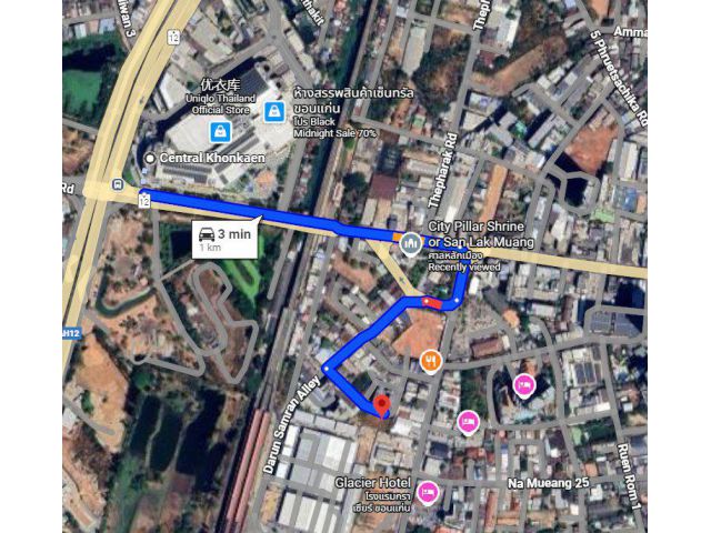 ขายที่ดินในเมืองขอนแก่น 1 ไร่ ทำเลดีหลังตลาดรถไฟขอนแก่น ใกล้เซ็นทรัล1กม. อ.เมืองขอนแก่น