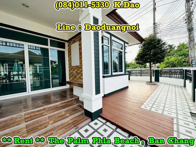 #ThePalm Phla Beach, Ban Chang *** Corner House for Rent *** New Renovation House