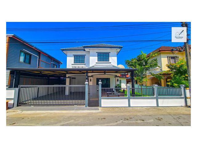 ขาย บ้านเดี่ยว 2ชั้น 5ห้องนอน ย่านหทัยราษฎร์ มบ.เคซีการ์เด้นโฮมรามอินทรา ถ.หทัยราษฎร์34/3 พื้นที่ใช้สอยจัดเต็ม พร้อมอยู่