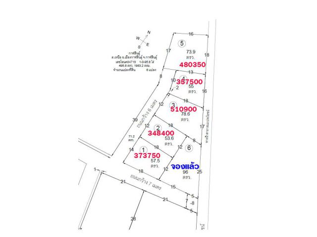 ที่แบ่งขาย ในเมืองกาฬสินธุ์ เหมาะสร้างบ้าน