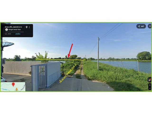 ขายที่ดินทำเลดี ราคาถูก ทำเลดี 8 ไร่ ถนน 200 ปี ต.บางบ่อ อ.บางบ่อ จ.สมุทรปราการ