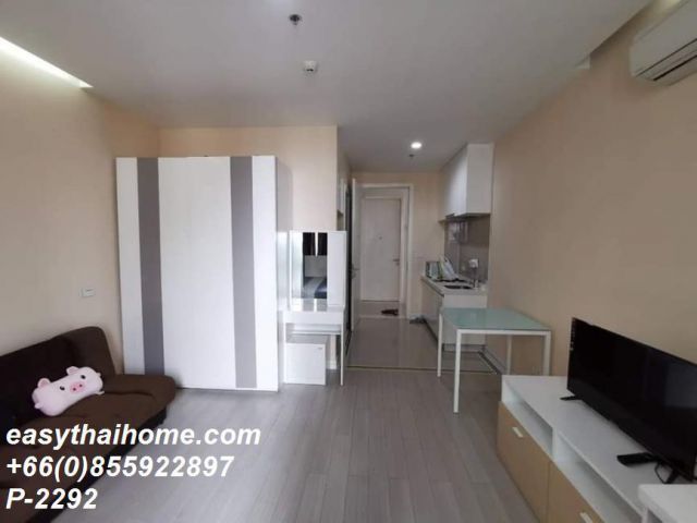 P-2292 ให้เช่าคอนโด ที.ซี. กรีน Huai Khwang, Bangkok พร้อมอยู่ ราคาถูก Line Id @easythaihome 085-592-2897