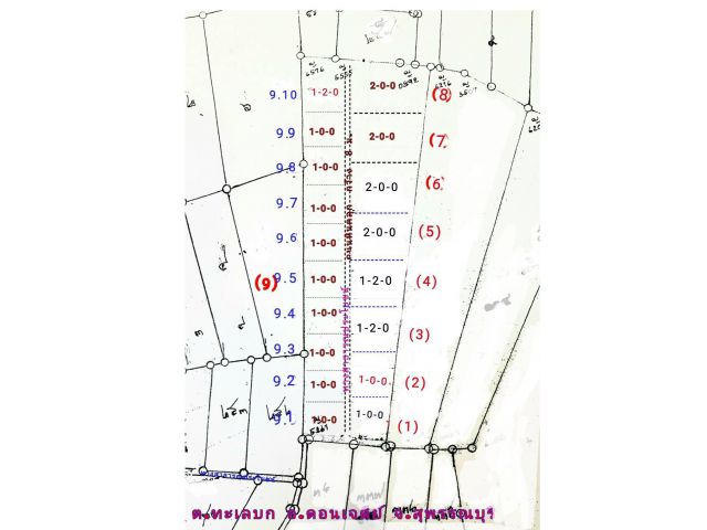 (โฉนด) ที่ดินแบ่ง 1-2 ไร่ๆละ 199,000 บ. (เหมาะทำไร่นา สวนผสม) ถนนหินคลุก กว้าง 8 ม.ไฟฟ้า น้ำประปา ต.ทะเลบก อ.ดอนเจดีย์ จ.สุพรรณบุรี