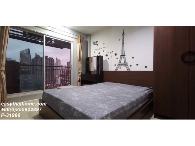 P-31986 ให้เช่า คอนโด แอสไพร์ พระราม 9 ซอยพระราม 9 แยก 2 ถนนพระราม 9 Huai Khwang, Bangkok พร้อมอยู่ ราคาถูก Line Id @eas