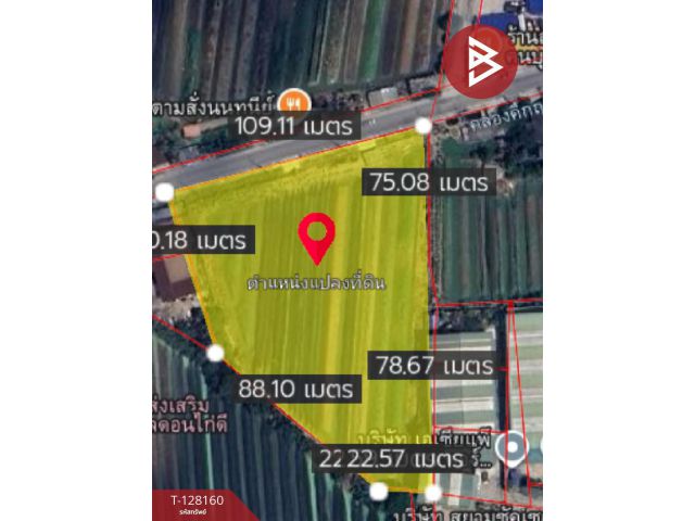 ขายที่ดิน เนื้อที่ 6 ไร่ 1 งาน 73 ตารางวา กระทุ่มแบน สมุทรสาคร ติดถนน