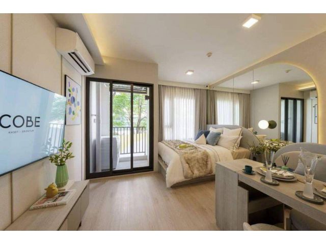 ขายดาวน์คอนโด COBE Kaset-Sripatum ชั้น 18 วิวโล่ง ทำเลดี ติดถนนพหลโยธิน ใกล้ BTS บางบัว เพียง 0 เมตร