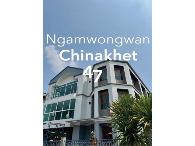 ให้เช่าบ้านเดี่ยว 3 ชั้น แปลงมุม 100 ตร.วา 6 ห้องนอน ซอยงามวงศ์วา