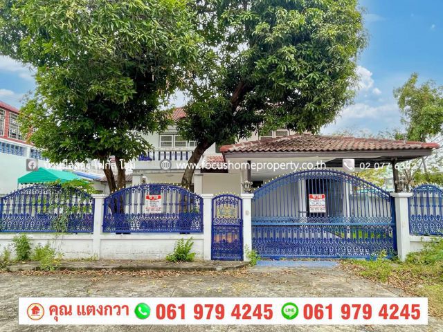ขาย บ้านเดี่ยว หลังมุม หมู่บ้าน แสงบัวทองวิลล่า บางบัวทอง