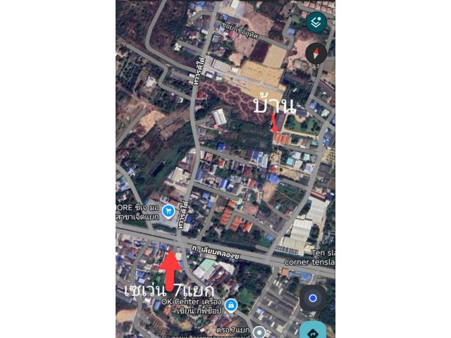 บ้านชั้นเดียว58ตรว.ใกล้ตลาด7แยก