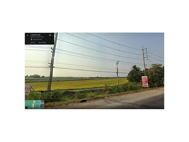 ขายที่ดิน 14 ไร่ ต.บางภาษี อ.บางเลน จ.นครปฐม ติดถนนใหญ่ ปทุม-บางเลน เส้น 346 ที่ดินสวย ทำเลดี เหมาะกับการทำธุรกิจโรงงาน