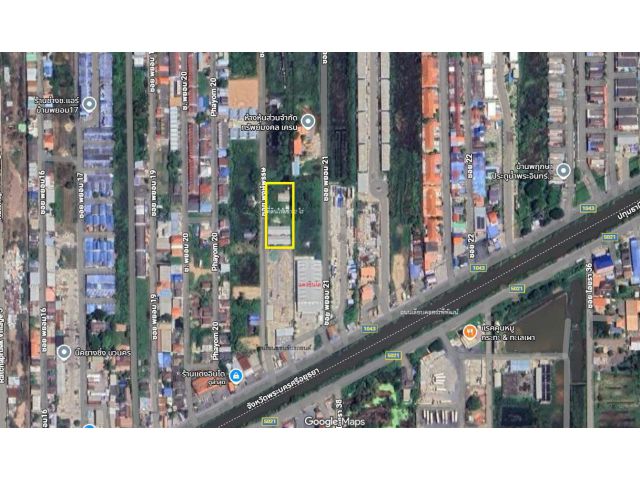 ปล่อยเช่าที่ดิน 2 ไร่ ประตูน้ำพระอินทร์ ถนนเลียบคลองระพีพัฒน์