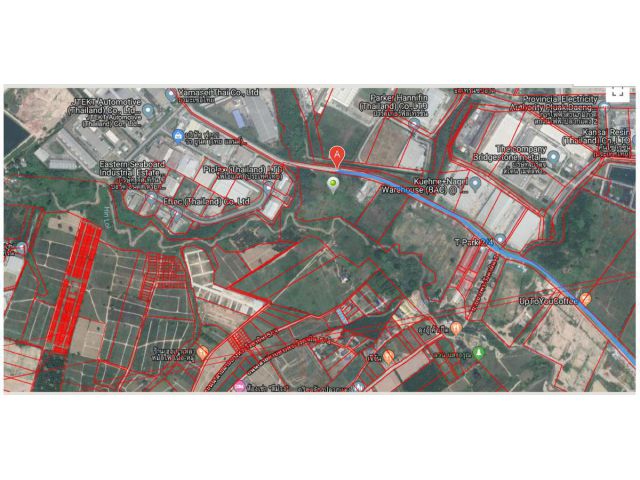 ขายที่ดิน 32 ไร่ ติดนิคมอีสเทิร์นซีบอร์ด ต.มาบยางพร อ.ปลวกแดง จ. ระยอง ติดถนนหน้ากว้าง ทำเลดี ที่ดินผังสีม่วงลาย