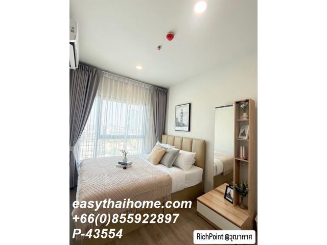 P-43554 ให้เช่า คอนโด ริช พอยท์ @ บีทีเอส วุฒากาศ Thanon Wutthakat, Talat Phlu, Thon Buri, Bangkok พร้อมอยู่ ราคาถูก Lin