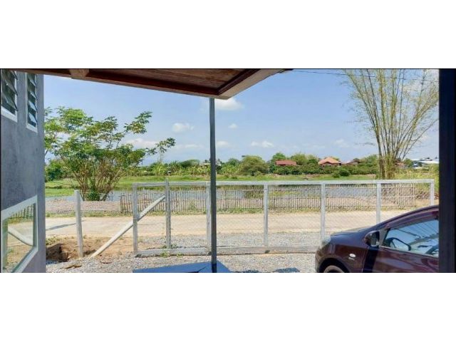 บ้านพร้อมที่ดิน ติดน้ำปิง ลำพูน อำเภอป่าซาง 222ตารางวา วิวสวย บรรยากาศดี