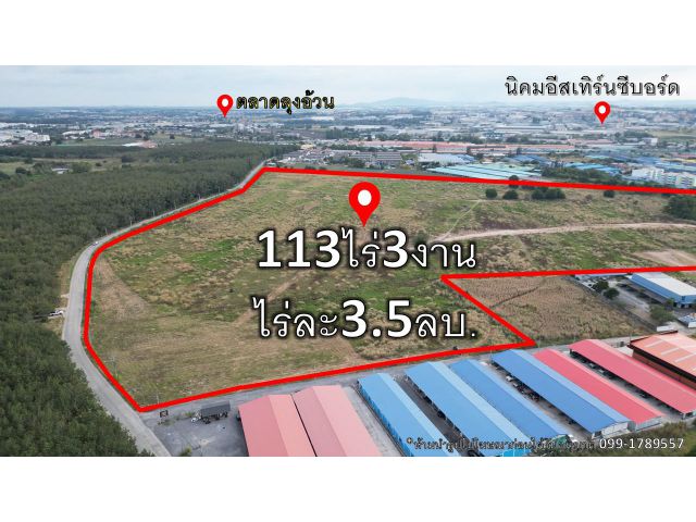 ขายที่ดิน ปลวกแดง 113ไร่3งาน
