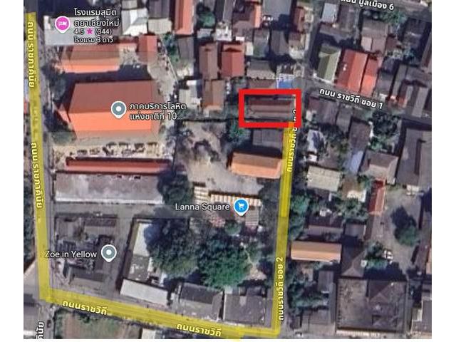 ขายเกสเฮ้าส์ ตึก 3ชั้น 20ห้อง ห้องน้ำในตัว เนื้อที่ 65 ตร.วา ราชวิถี  เชียงใหม่  ที่ตั้ง : ตำบลศรีภูมิ อำเภอเมืองเชียงให