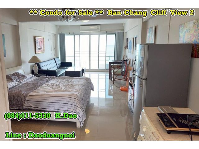 #Ban Chang Cliff View 2 *** Condo for Sale *** Ban Chang